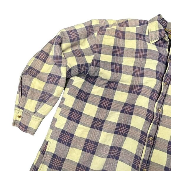 90s Highland Outfitters heavy flannel button shirt size large - Picture 5 of 7